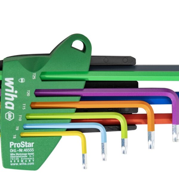 Zestaw kluczy trzp. w uchwycie prostar torx 9CZ.