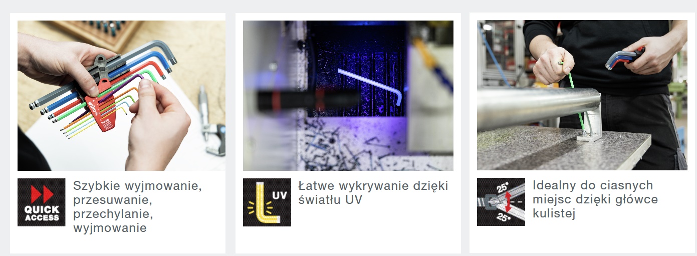 Zestaw kluczy trzp. w uchwycie prostar torx 9CZ.