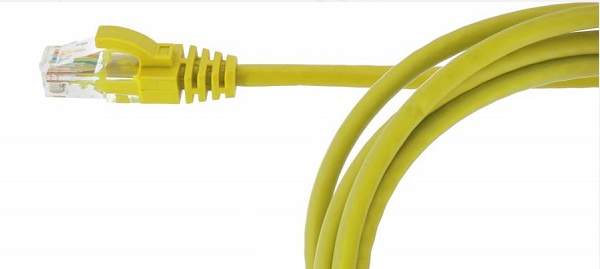 Kabel UTP 6E 1.5M żółty