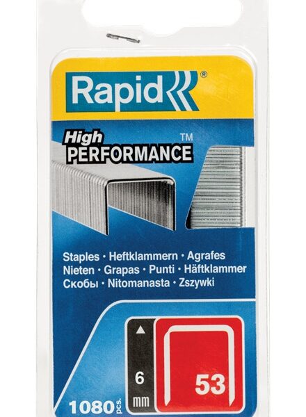 Zszywki galwa. high performance NR53, 6mm, 1080szt. TYP A