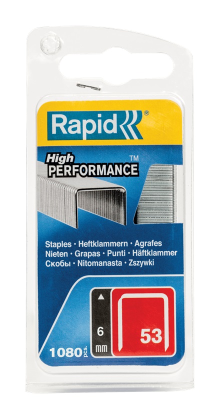 Zszywki galwa. high performance NR53, 6mm, 1080szt. TYP A