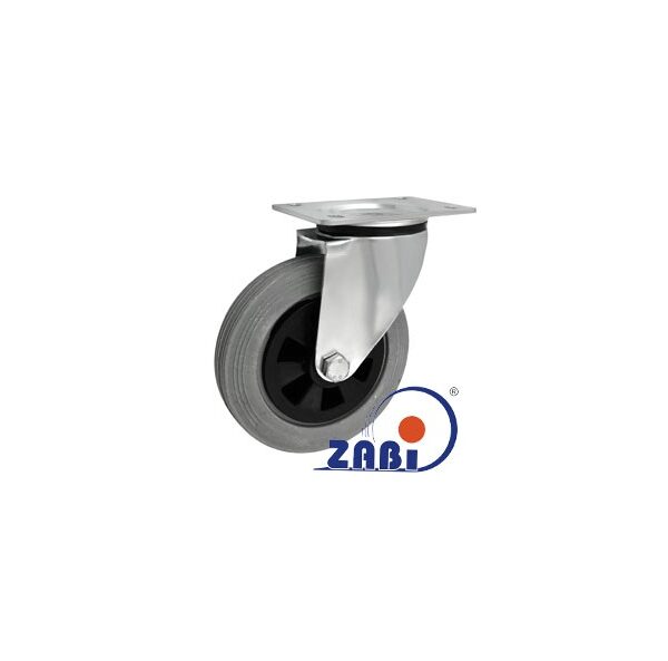 Koło tworzywo-guma 160mm obudowa skrętna 42PPUŁ