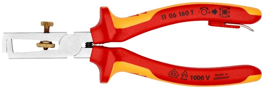 Szczypce do ściągania izolacji 1000V 160mm z zawieszką