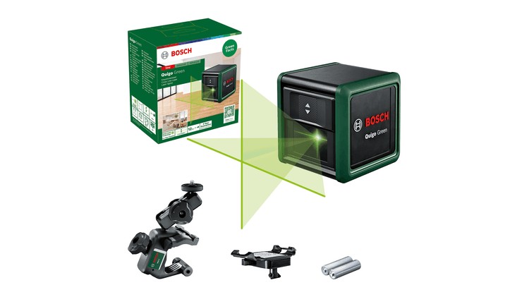 Laser krzyżowy samopoziomujący quigo green