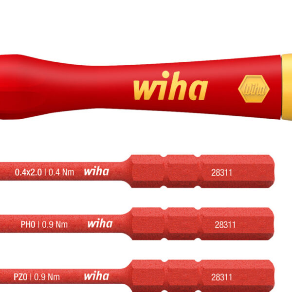 Wkrętak precyzyjny picofinish + bity slimbit elektric 4CZ.