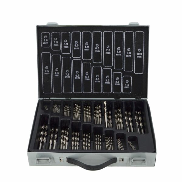 Komplet wierteł do metalu HSS 1.5-10mm 100 sztuk