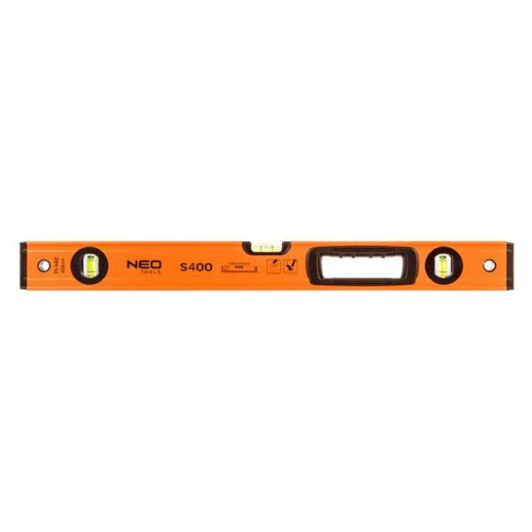 Poziomica aluminiowa S 400 3 libelle 2 uchwyty 60cm