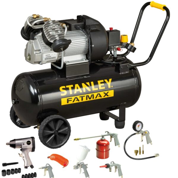 Kompresor olejowy fatmax 50L 3KM 10BAR + KIT