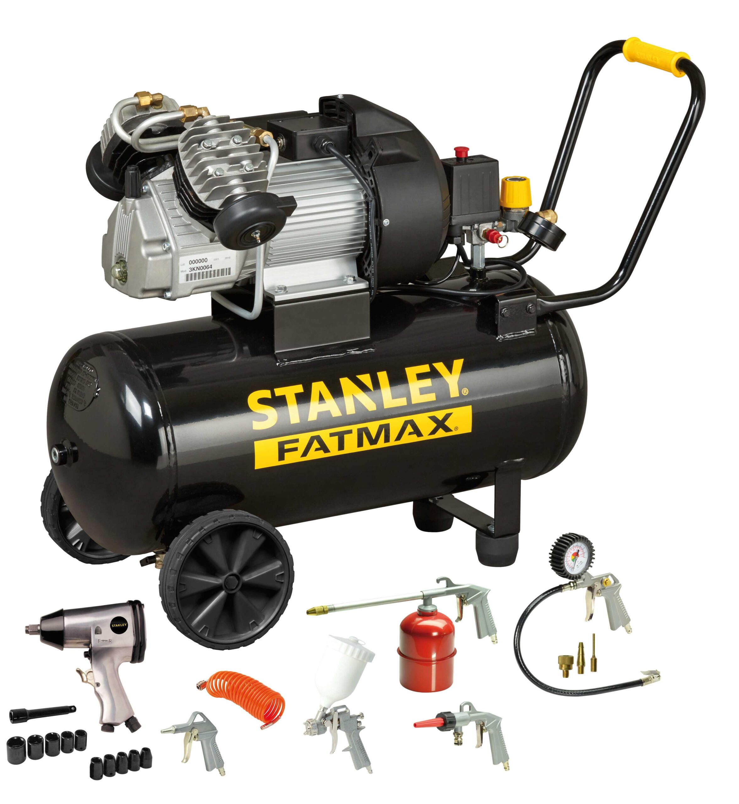 Kompresor olejowy fatmax 50L 3KM 10BAR + KIT