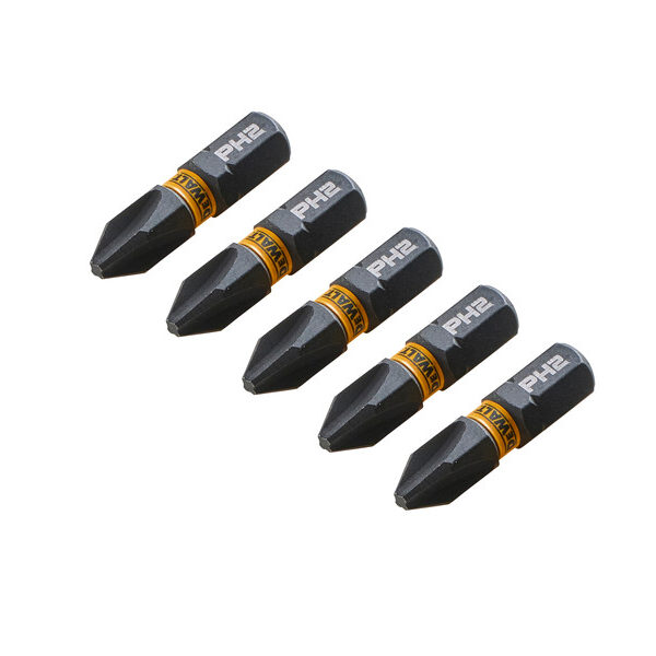 Końcówki wkrętakowe udarowe PH2*25mm extreme 5szt