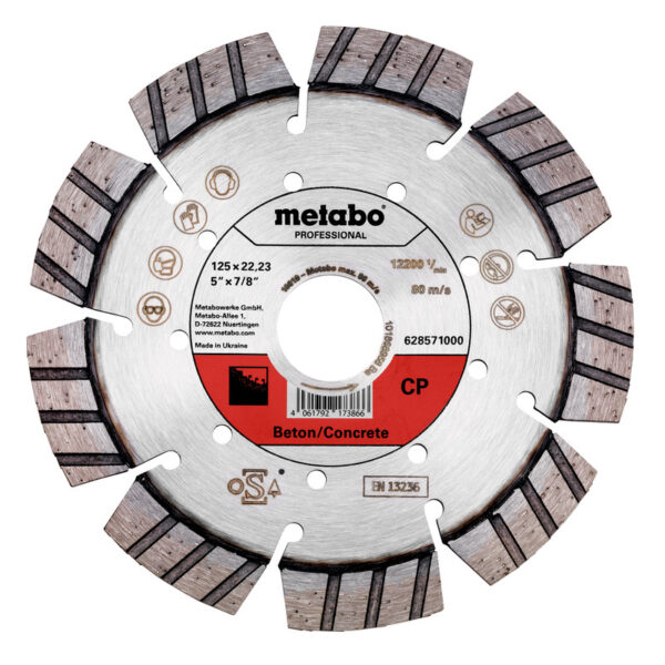 Tarcza diamentowa segmentowa do betonu 125*22.23mm