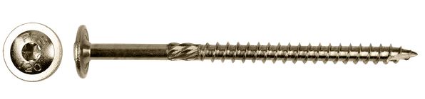 Wkręt do drewna z kołnierzem na torx NIERDZEWNYA2 6*80mm T30