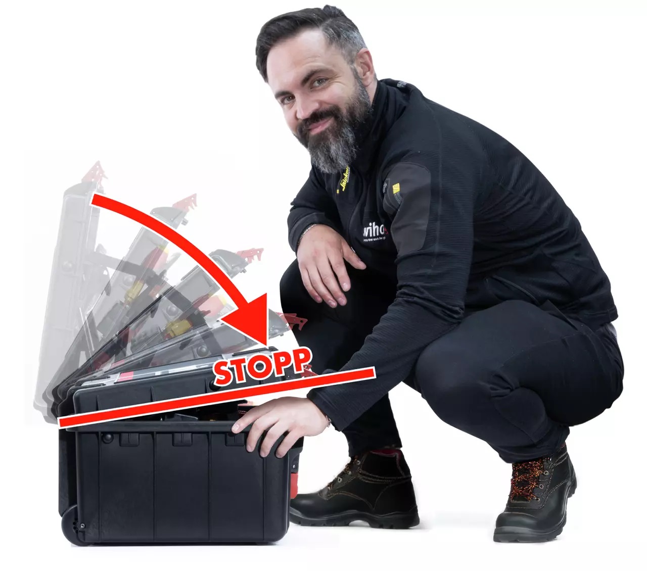 Walizka narzędziowa dla elektryków XL 2 trolley 60CZ.