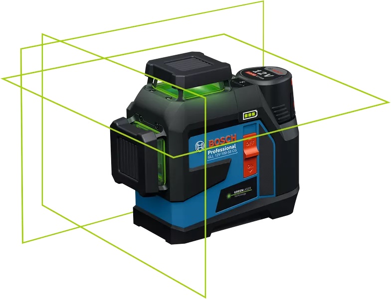 Laser liniowy GLL 12V-100-33 CG 0*AH l-boxx