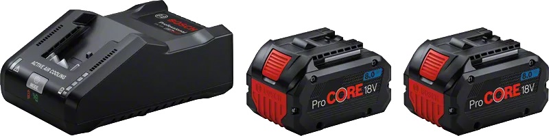 Zestaw startowy procore 18V 2*8.0AH + ładowarka