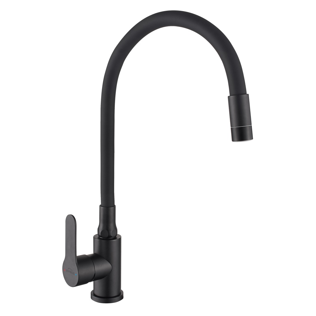 Bateria zlewozmywakowa ksanti inox z ruchomą 2F wylewką, CZA