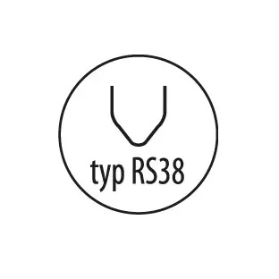 Zszywki 0.8mm RS38 do plastiku 100 szt.
