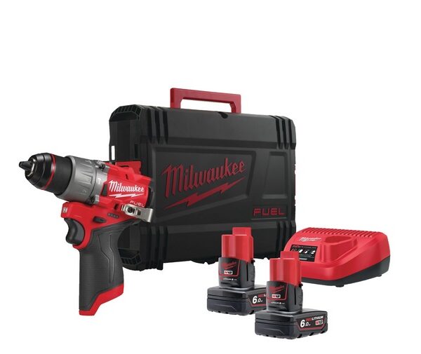 Wiertarko-wkrętarka akum. udarowa M12FPD2MC-602X 2*6.0AH