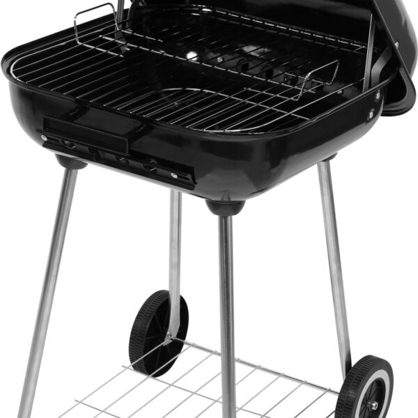 Grill węglowy z wędzarnią, ruszt 45*40cm