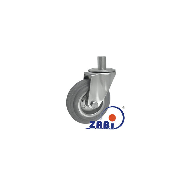 Koło metal-guma 125mm obudowa z trzpieniem 24MS*24