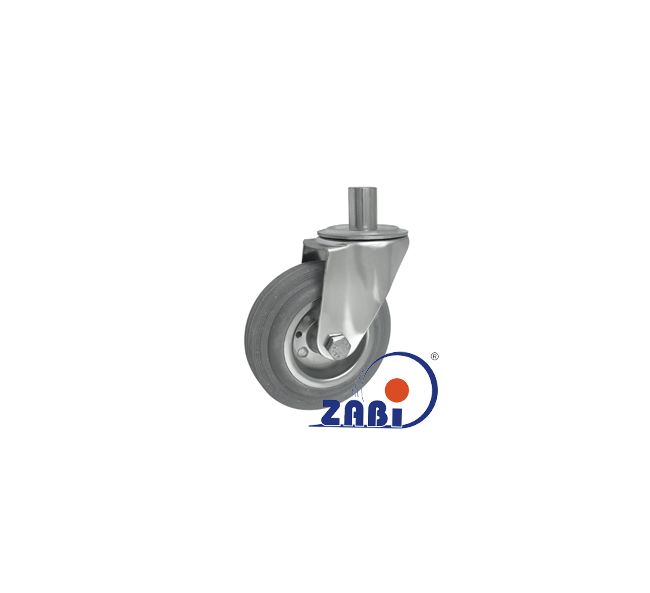 Koło metal-guma 125mm obudowa z trzpieniem 24MS*24