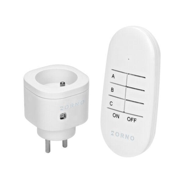 Zestaw bezprzewodowych gniazd mini, sterowanych pilotem 1+1