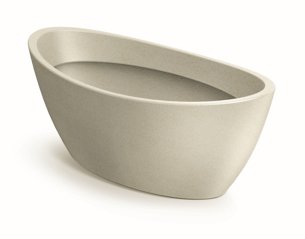 Doniczka aria oval. - piaskowy