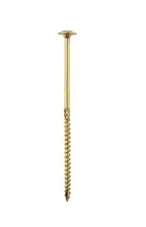 Wkręt do drewna z kołnierzem na torx ocynk żółty 5*120mm T25