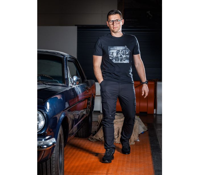 Spodnie robocze mix&match stretch czarne rozmiar XL