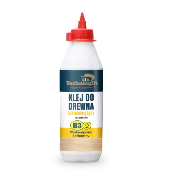 Klej do drewna szybkowiążący D3 500ml.