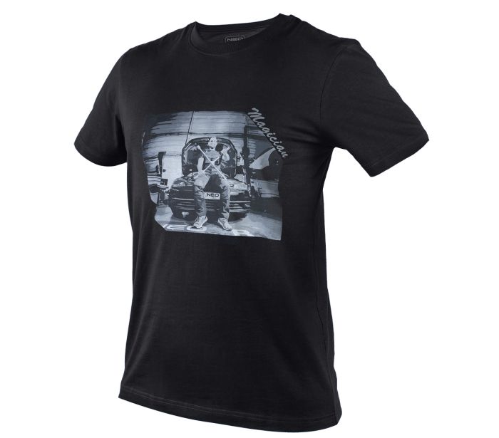 T-shirt z nadrukiem mechanik rozmiar L