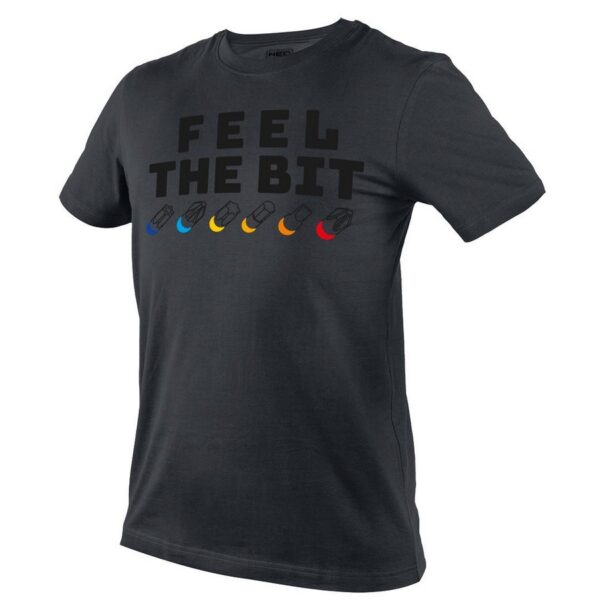T-shirt z nadrukiem feel THE BIT rozmiar xxxl