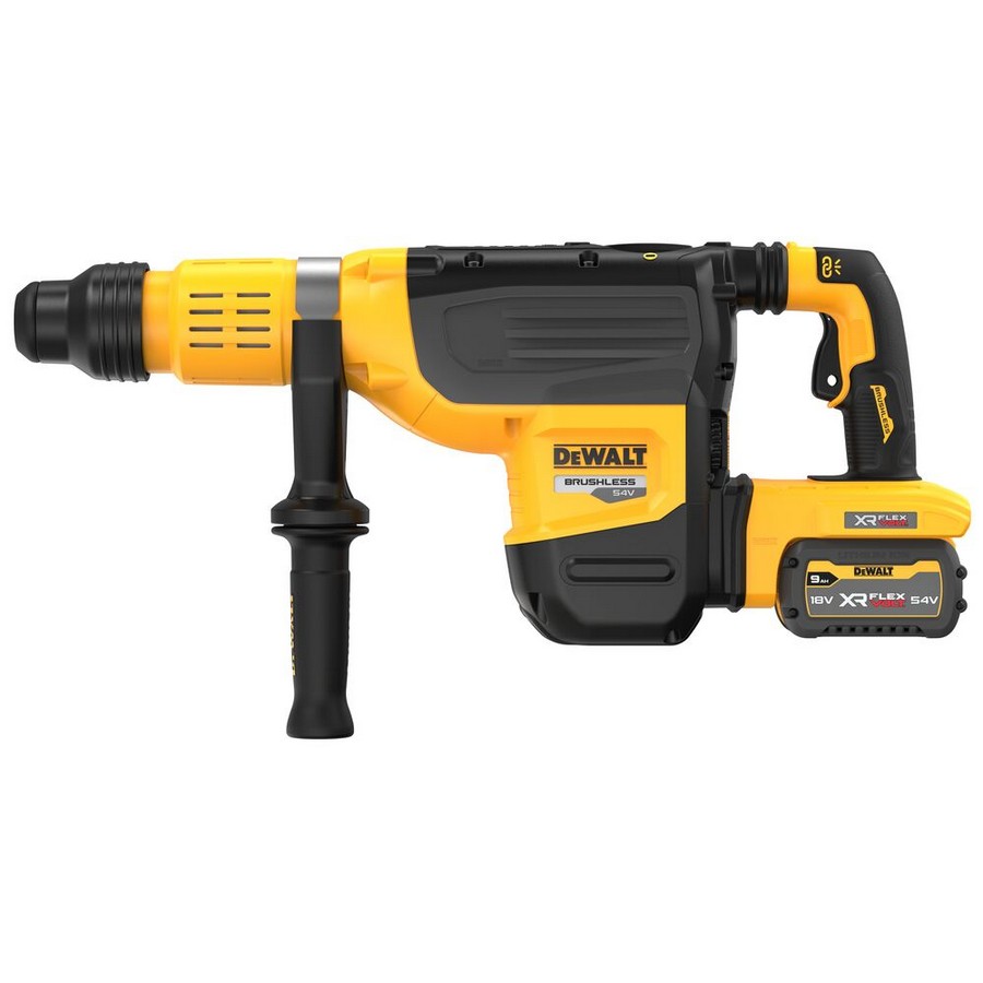 Młotowiertarka 54V XR flexvolt sds-max 52mm 2*9.0AH
