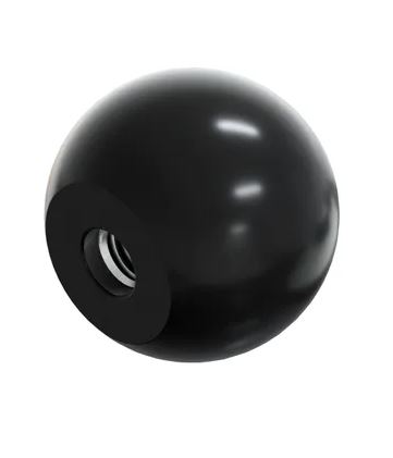 Uchwyt bakelitowy 'kula' czarny M14*40mm DIN319C