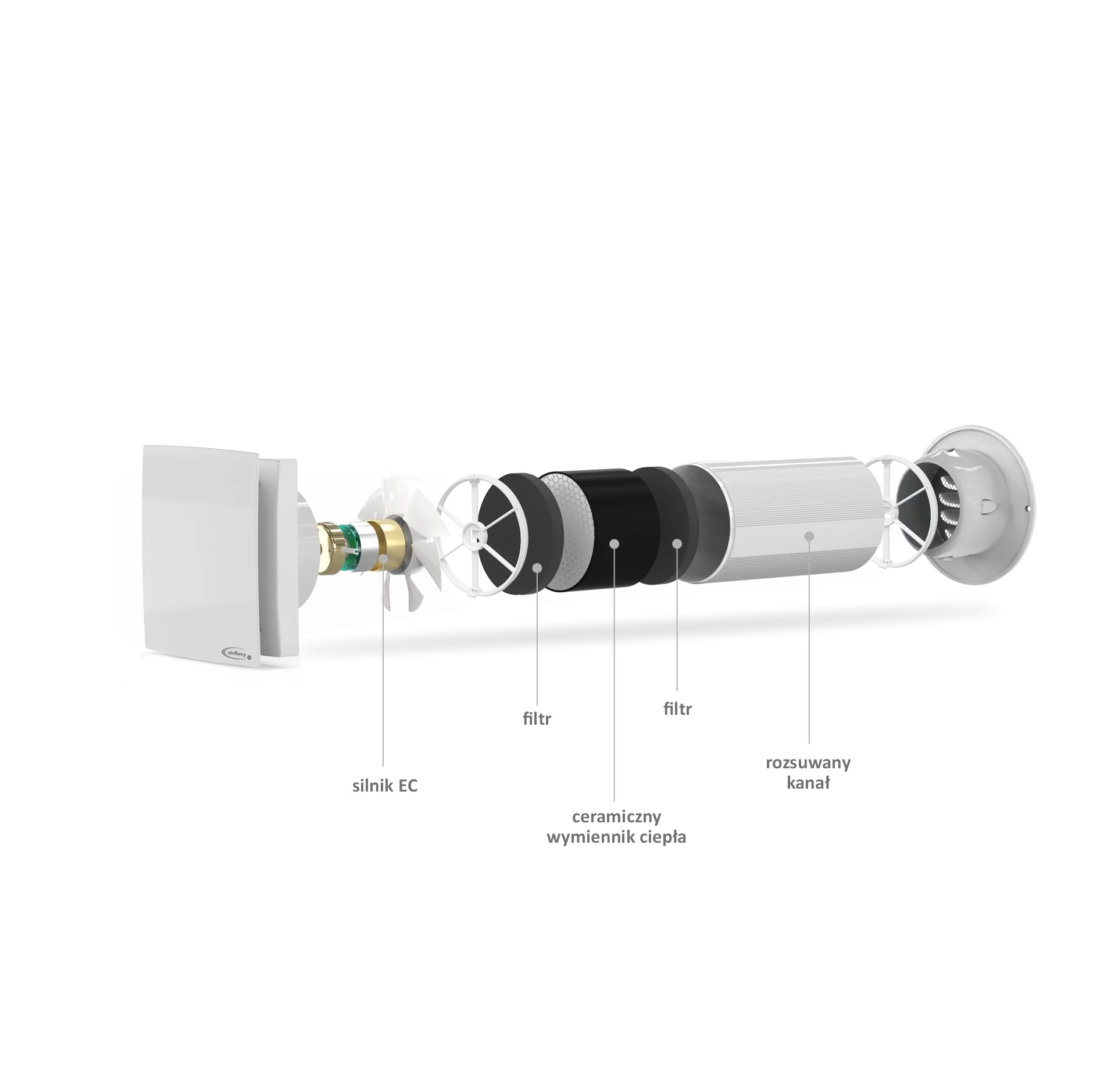 Rekuperator ścienny arheat 100mm