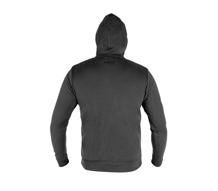 Bluza rozpinana z kapturem comfort szara rozmiar S