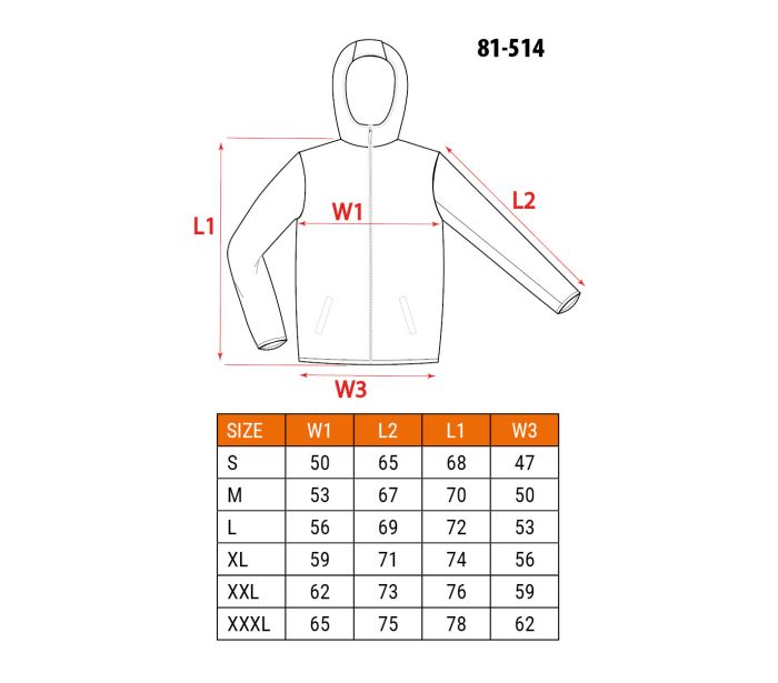 Bluza rozpinana z kapturem comfort szara rozmiar S
