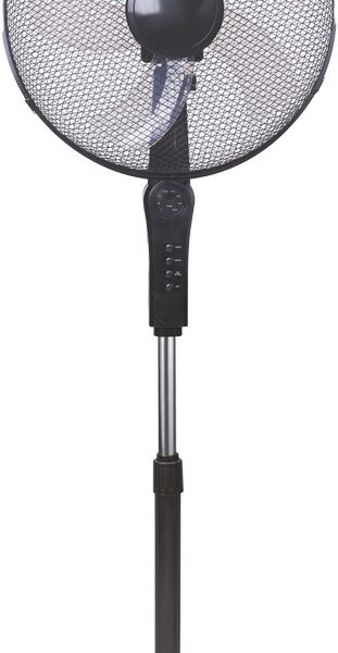 Wentylator podłogowy 40cm czarny z pilotem
