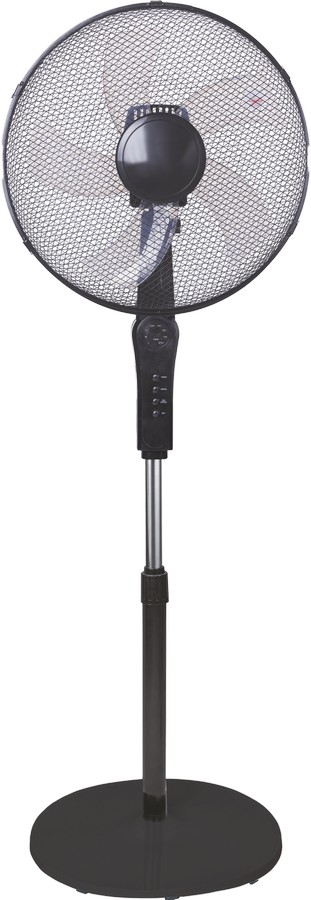 Wentylator podłogowy 40cm czarny z pilotem