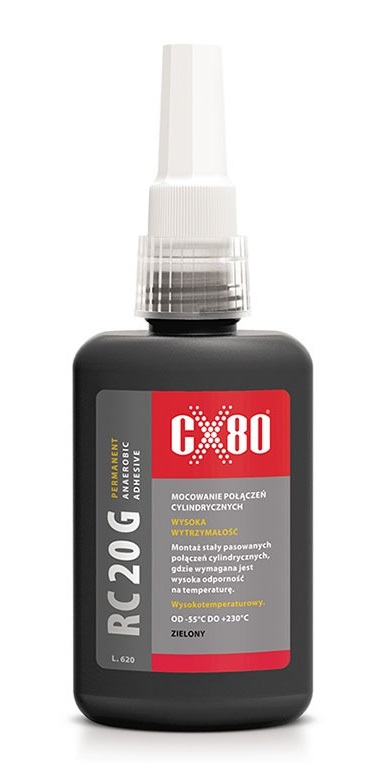 Klej RC20g anaerobowy 10 ml zielony,montaż łożysk, pierścien