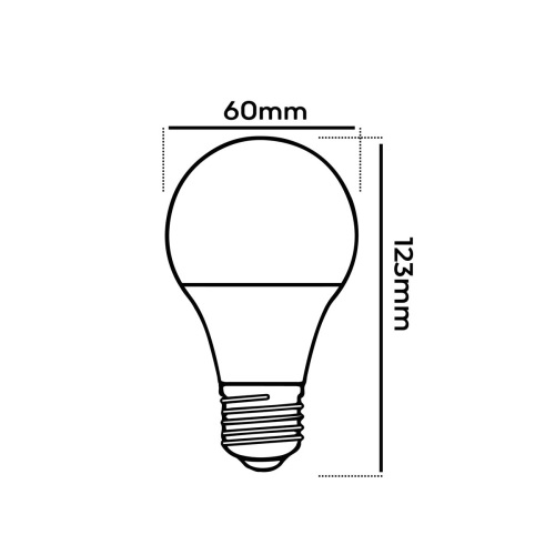 Żarówka E27 LED SMD 15W WW A60 homeline