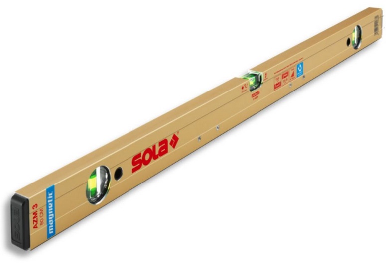 Poziomica wskaźnik poziomu i 2*PIONU magnetyczna AZM 3 180cm