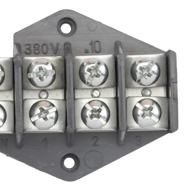 Listwa zaciskowa, pierścień rozgałęźny 4X10MM2 czarny