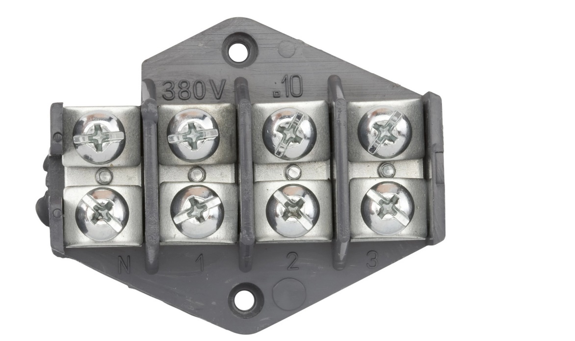 Listwa zaciskowa, pierścień rozgałęźny 4X10MM2 czarny