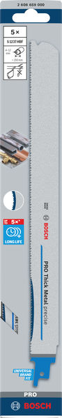Brzeszczot do p.szabl PRO thick metal precise S1237HBF 5szt.