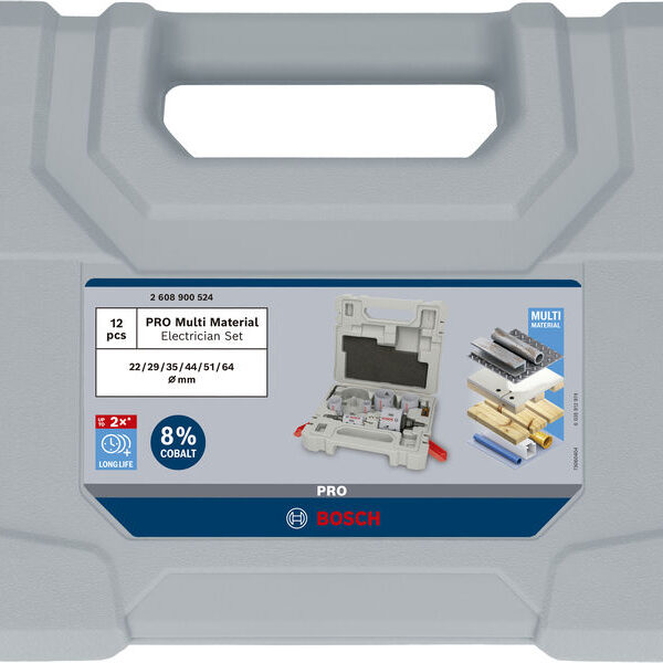 Zestaw otwornic PRO multi material 10 EL.