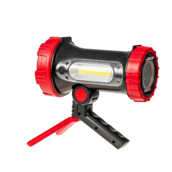 Latarka LED z AKU. ruchomy uchwyt 350LM+180LM