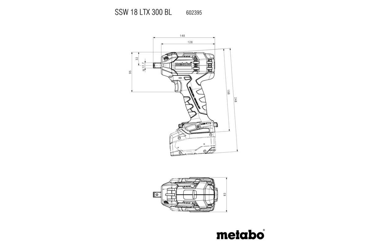 Klucz udarowy akumulatorowy 1/2'' SSW 18 LTX 300 BL karton