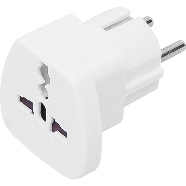 Adapter wtyczka polska gniazdo angielskie białe 72-304 blow
