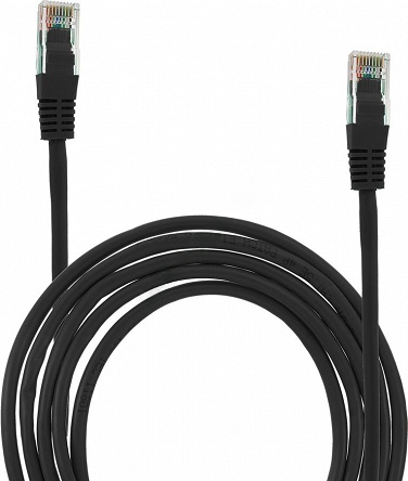 Kabel UTP 5E 1.5M czarny patchcord